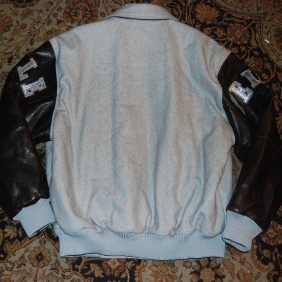 Pelle Pelle Legendary Limited Edition Gray Wool & Brown Leather Jacket men's 2XL - Picture 11 of 16